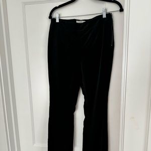 Anthropologie black velvet flare pants size 6